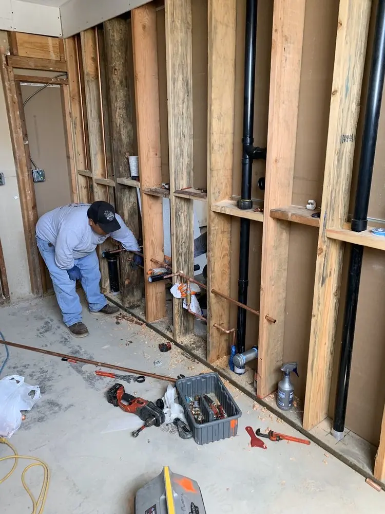 Commercial rough-in plumbing for Gas Line Repair in North Kingstown